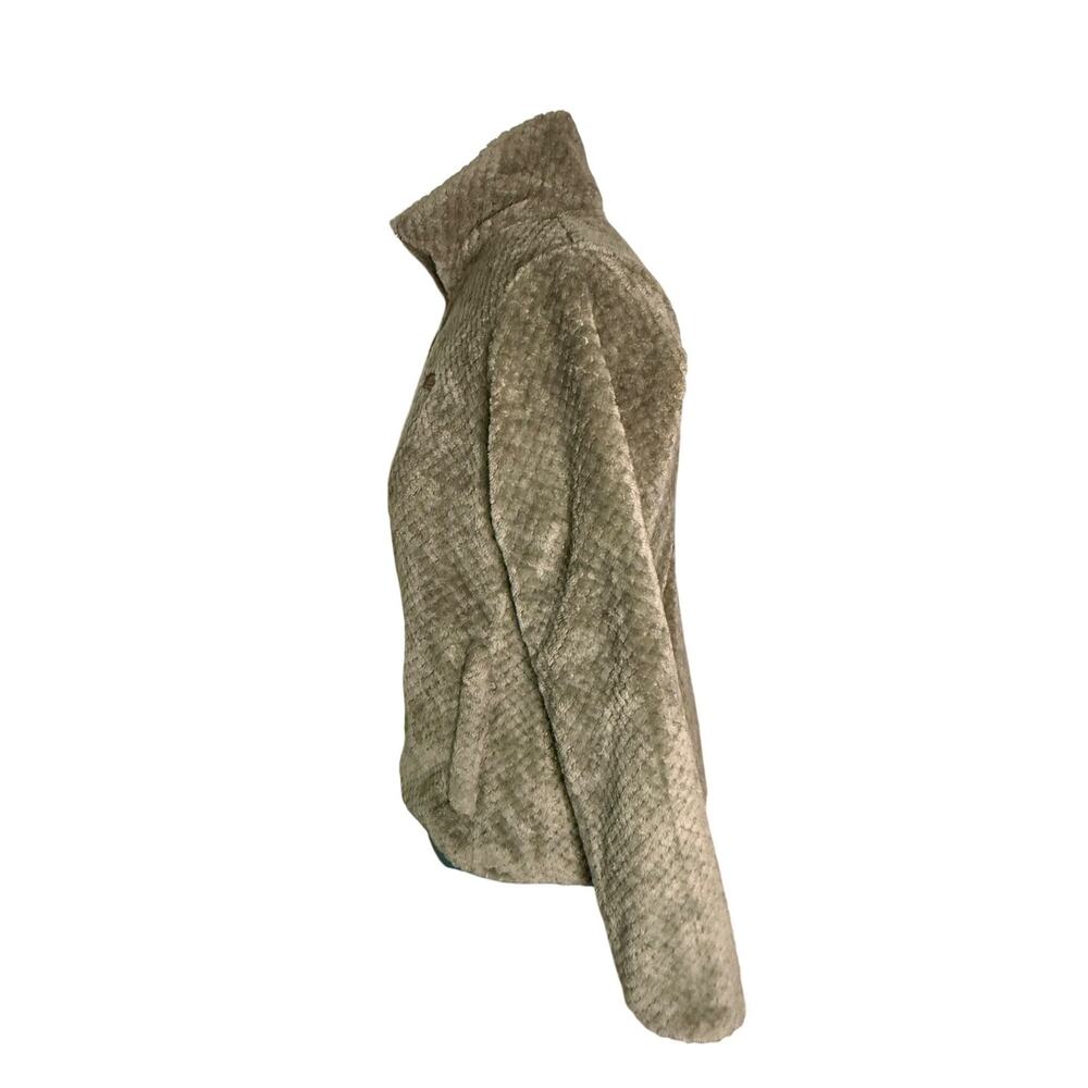Columbia Womens Fire Side Sherpa Full-Zip Stone Green Fleece Jacket Size Large - Picture 10 of 15